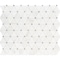 Msi Bianco Dolomite Pinwheel SAMPLE Polished Marble Mesh-Mounted Mosaic Tile ZOR-MD-0512-SAM - alternate 3